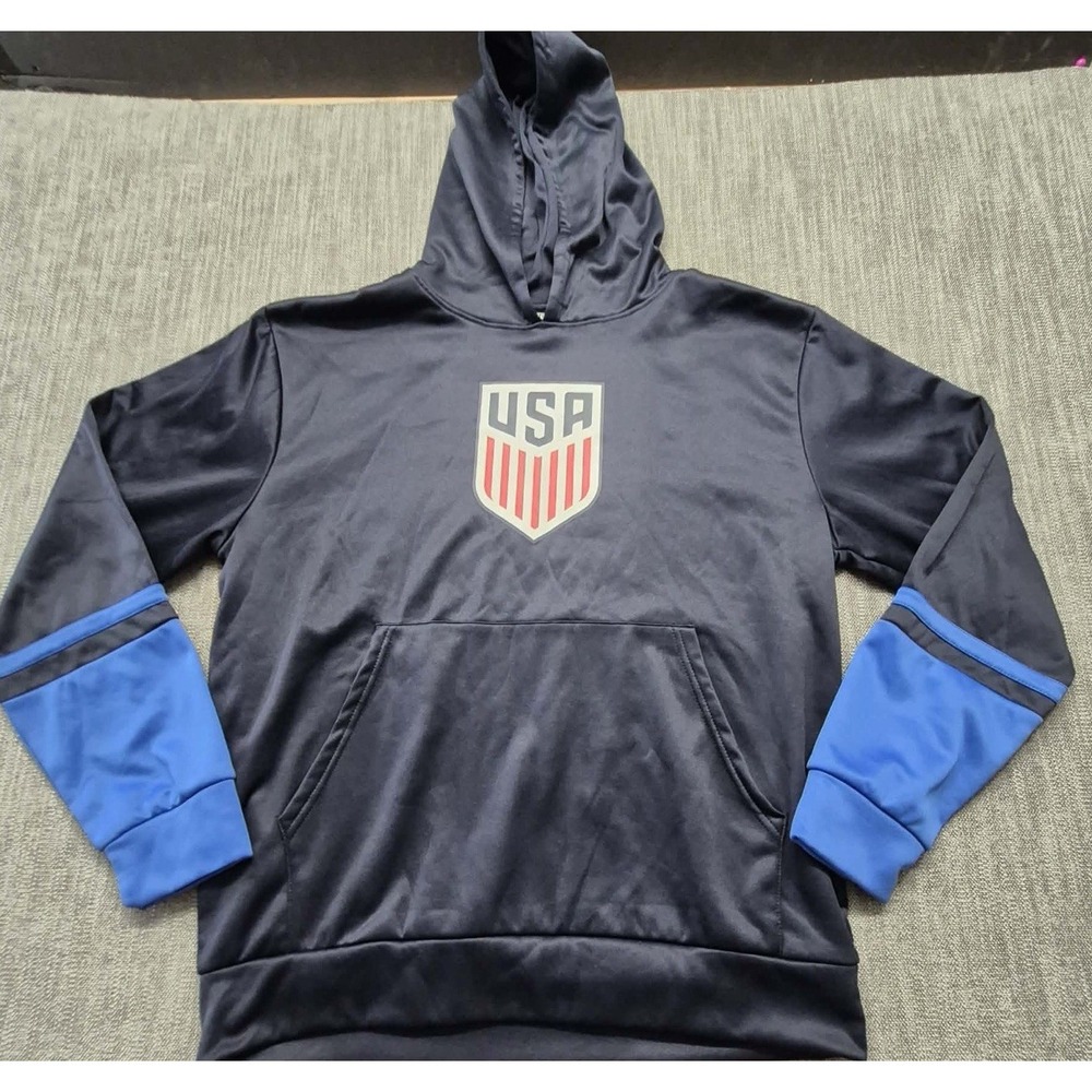 USA‎ Soccer Youth XL Hoodie pullover navy blue Official Licensed National Team